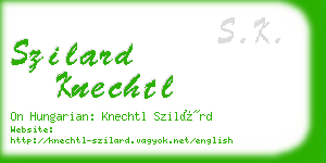 szilard knechtl business card